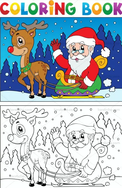 عکس بابانوئل نقاشی