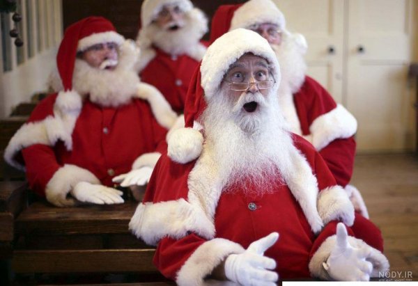  عکس بابانوئل نقاشی