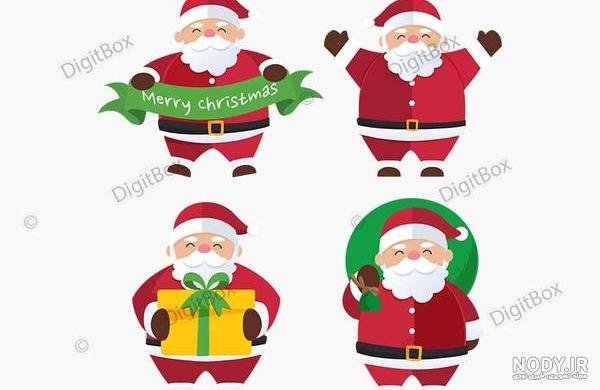  عکس بابانوئل نقاشی