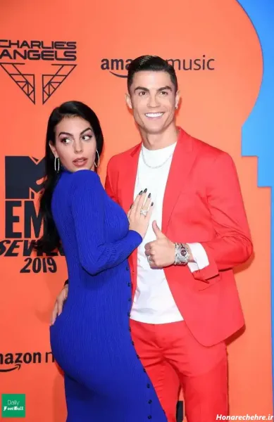  عکس خانوادگی رونالدو و همسرش