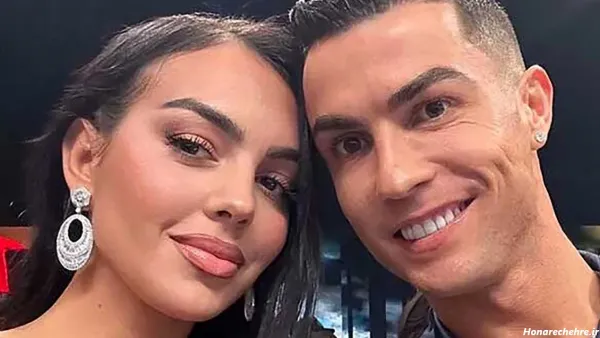 عکس بوسه رونالدو و همسرش اینستاگرام