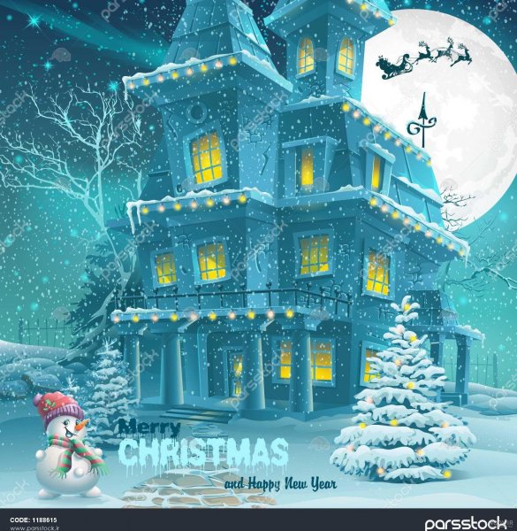  عکس کریسمس برفی