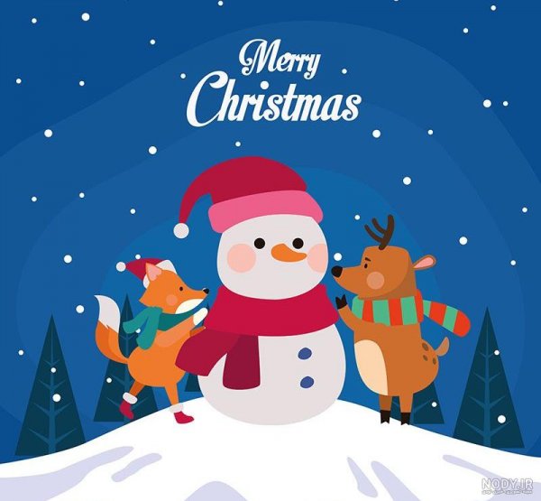  عکس کریسمس برفی