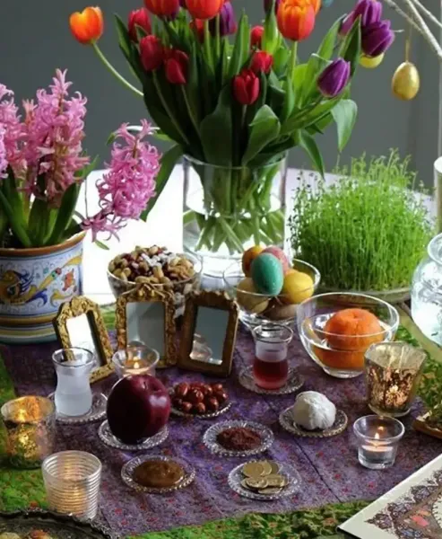  98 عکس عید نوروز سفره هفت سین