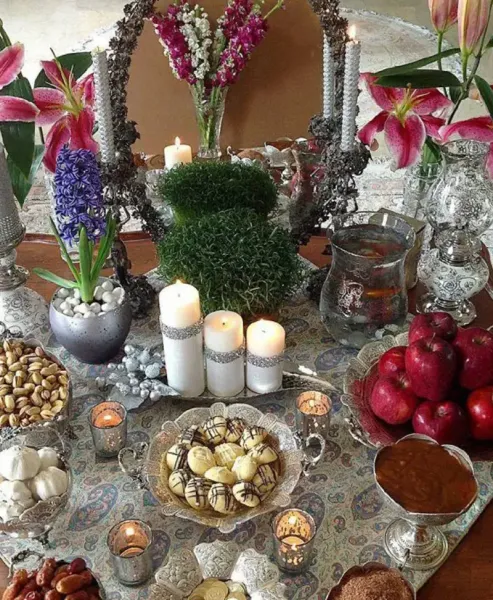  98 عکس عید نوروز سفره هفت سین