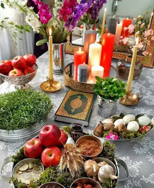  98 عکس عید نوروز سفره هفت سین