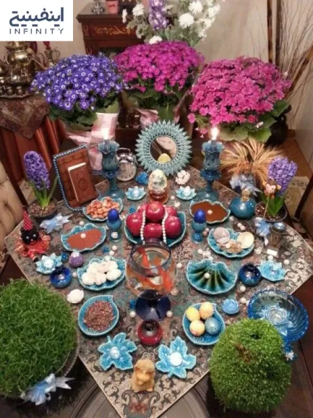  120عکس سفره هفت سین در خانه