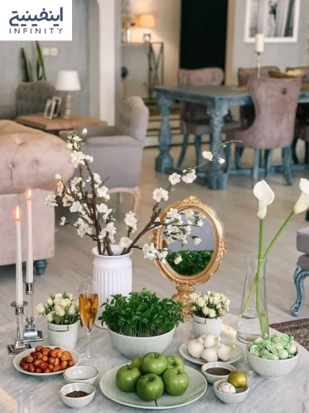  120عکس سفره هفت سین در خانه