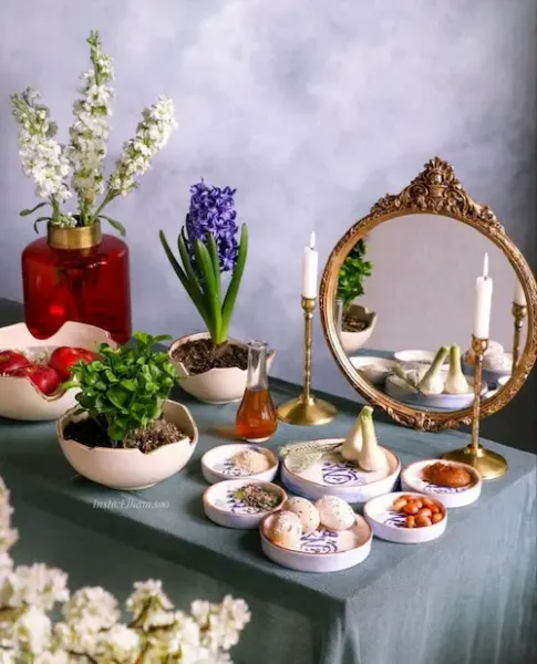  سفره هفت سین ساده و شیک