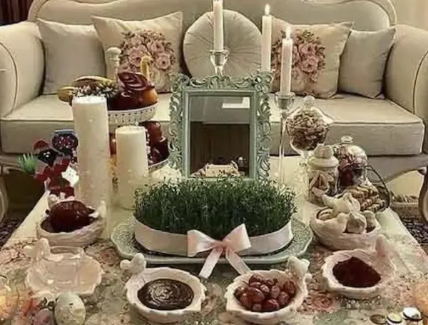  سفره هفت سین ساده و شیک