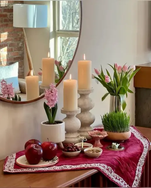  سفره هفت سین ساده و شیک