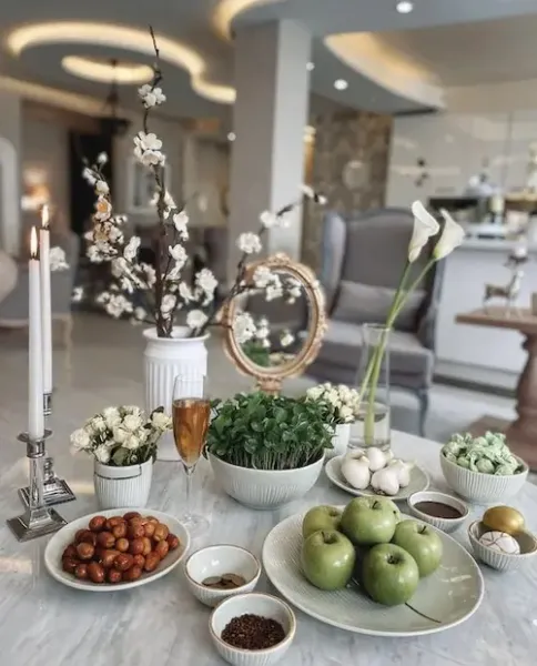 سفره هفت سین ساده و کم خرج