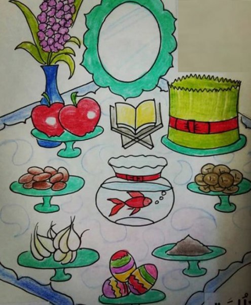  عکس سفره هفت سین کودکانه