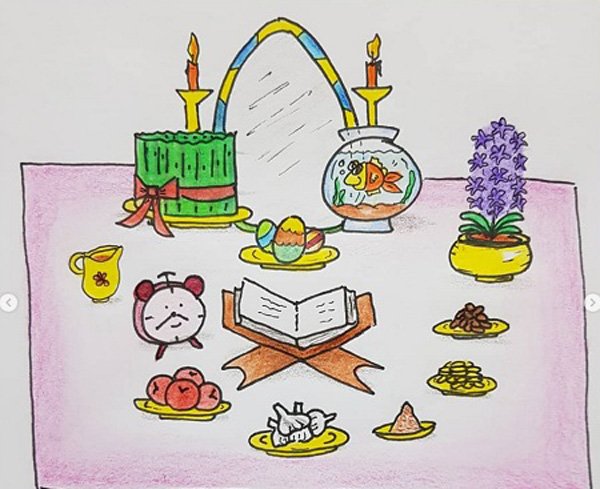  عکس سفره هفت سین کودکانه