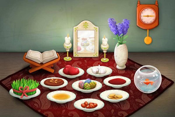  عکس سفره هفت سین کودکانه