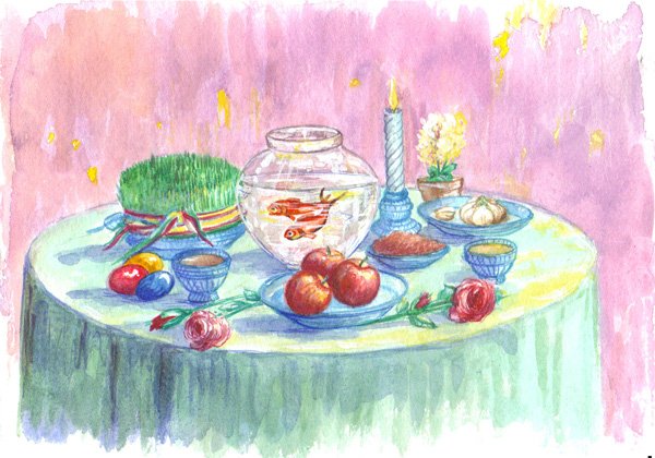  عکس سفره هفت سین کودکانه