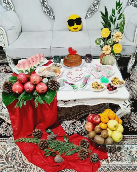  تزیین شب یلدا برای عروس اینستاگرام