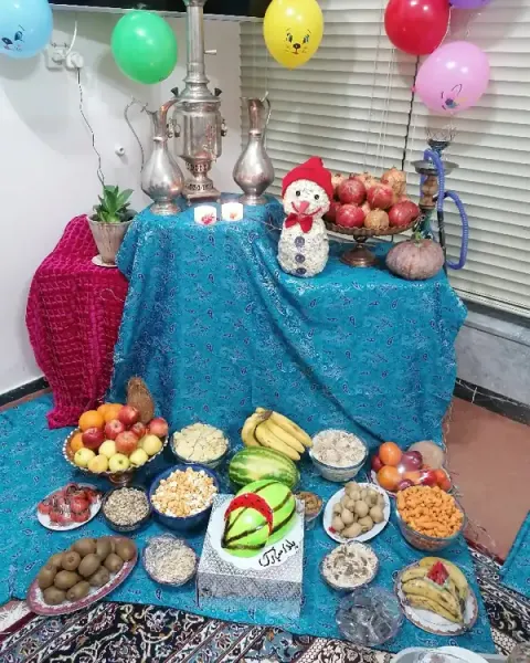  تزیین شب یلدا برای عروس اینستاگرام