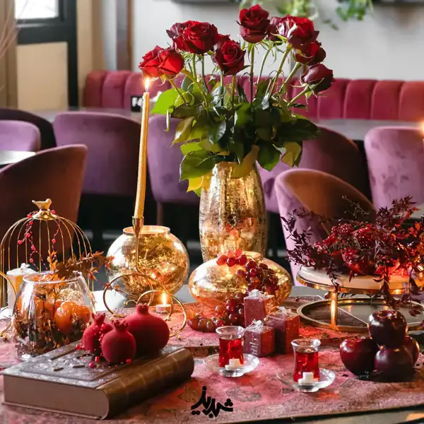  تزیین شب یلدا برای عروس اینستاگرام