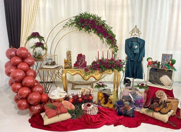  60 تزیین سفره شب یلدا لاکچری عروس