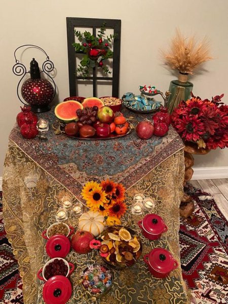  60 تزیین سفره شب یلدا لاکچری عروس