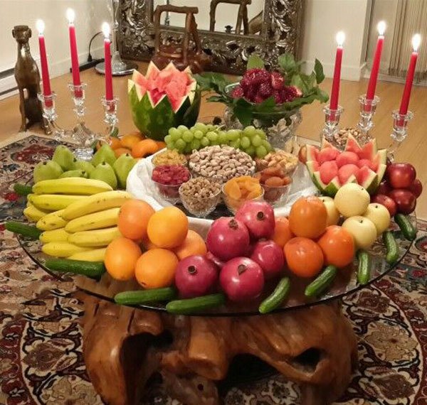  60 تزیین سفره شب یلدا لاکچری عروس