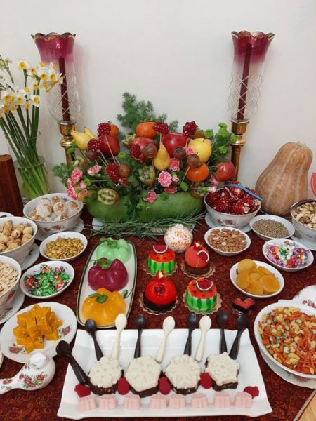  60 تزیین سفره شب یلدا لاکچری عروس