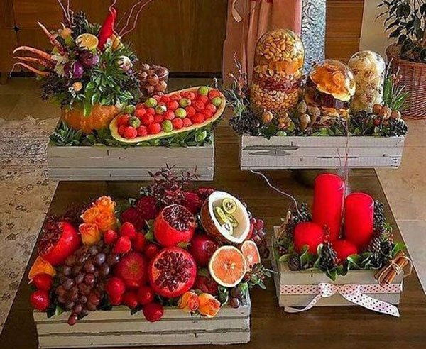  60 تزیین سفره شب یلدا لاکچری عروس