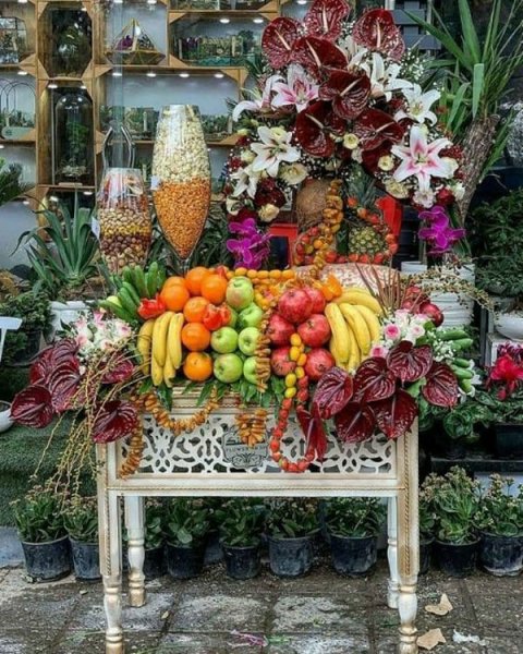  60 تزیین سفره شب یلدا لاکچری عروس