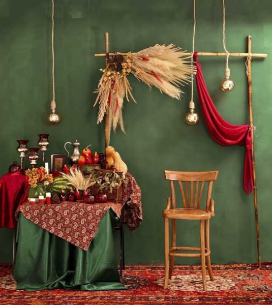  تزیین شب یلدا برای عروس جدید