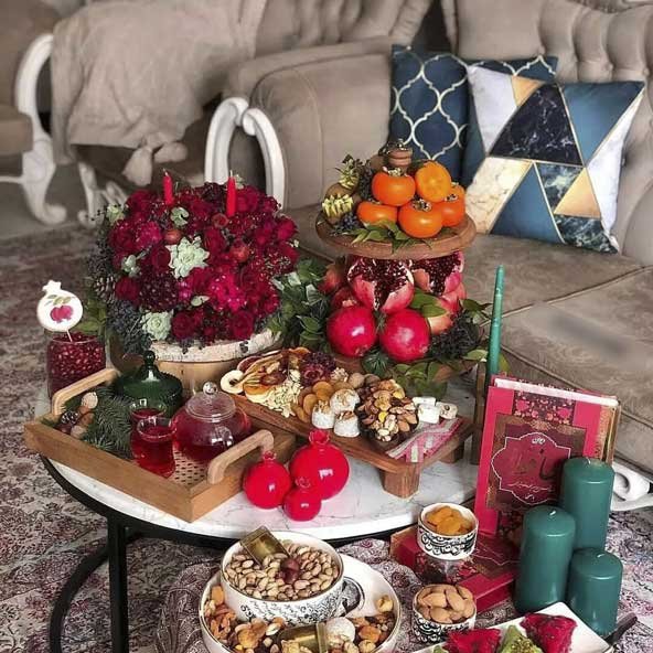  تزیین شب یلدا برای عروس جدید