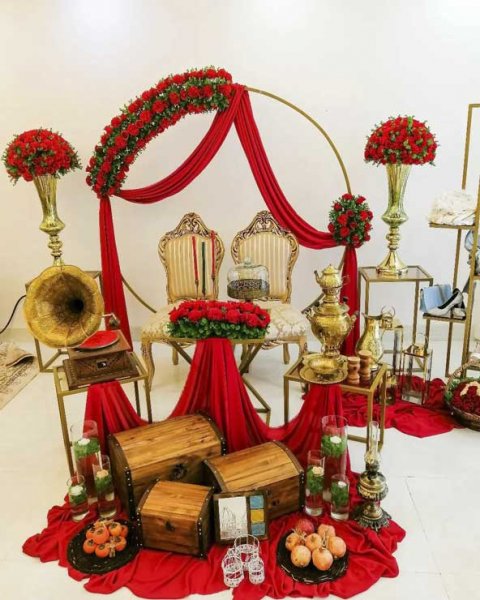  تزیین شب یلدا برای عروس جدید