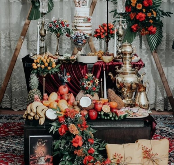  سفره شب یلدا ساده و شیک برای عروس