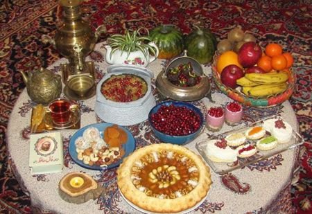  سفره شب یلدا امسال
