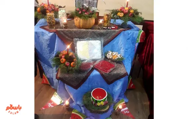  تزیین شب یلدا برای مدرسه