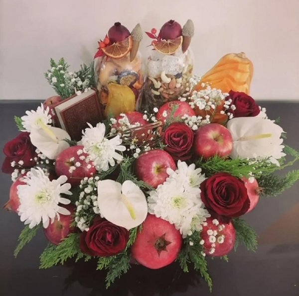  تزیین سفره شب یلدا لاکچری عروس