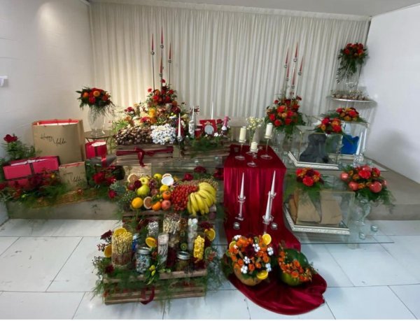  تزیین سفره شب یلدا لاکچری عروس