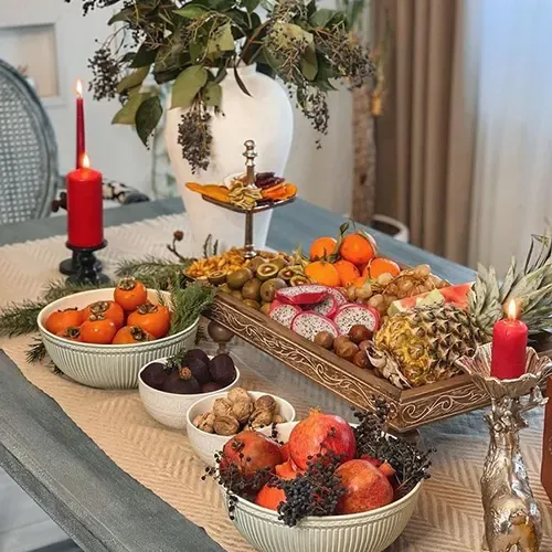  عکس سفره شب یلدا ساده و شیک