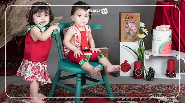  ژست عکس یلدایی دخترانه