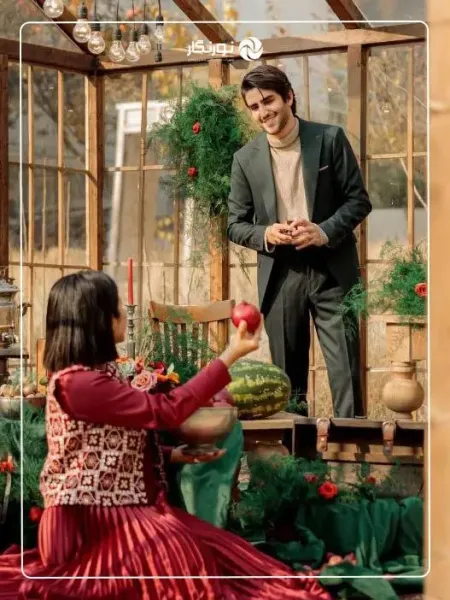  عکس آتلیه شب یلدا دونفره