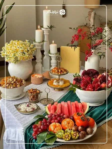  عکس آتلیه شب یلدا دونفره