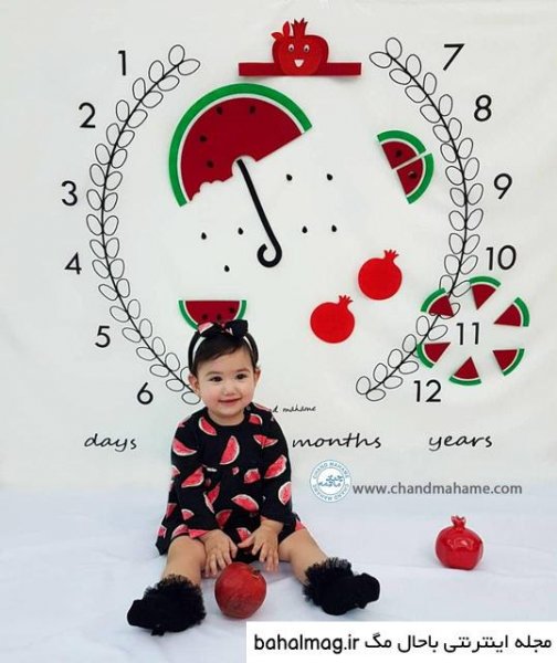 عکس یلدایی نوزاد پسر