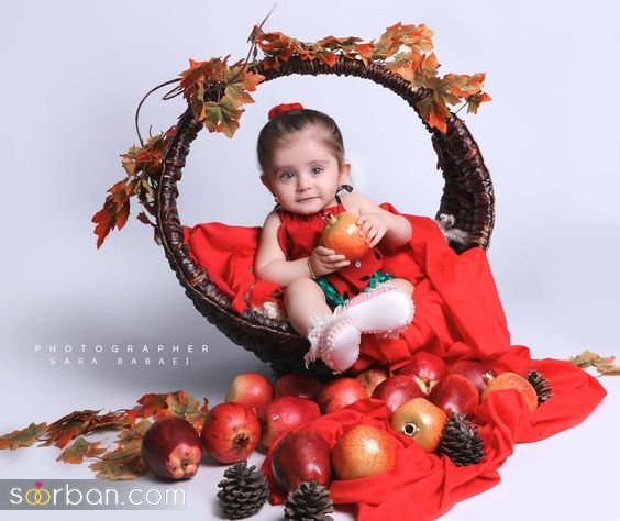  عکس یلدایی نوزاد دختر