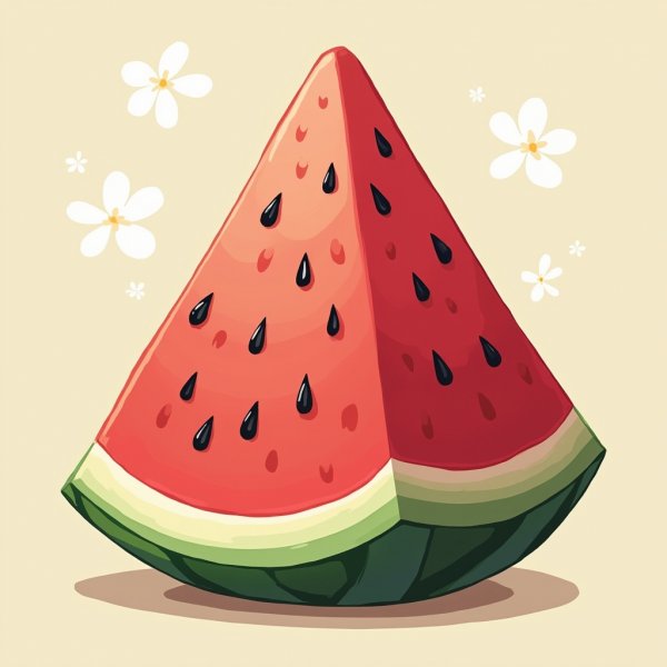  عکس هندوانه و انار برای شب یلدا کارتونی