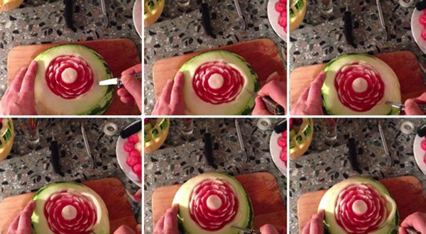  تزیین هندوانه شب یلدا برای عروس