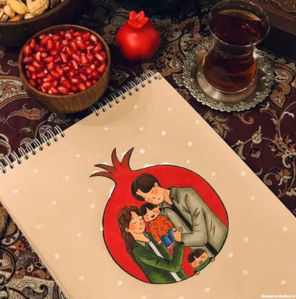  عکس شب یلدا انار