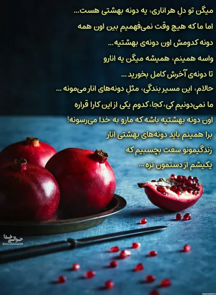  عکس شب یلدا انار