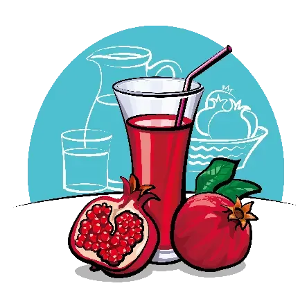  عکس انار نقاشی