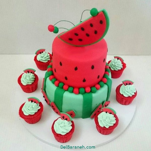  100 عکس کیک شب یلدا یک کیلویی