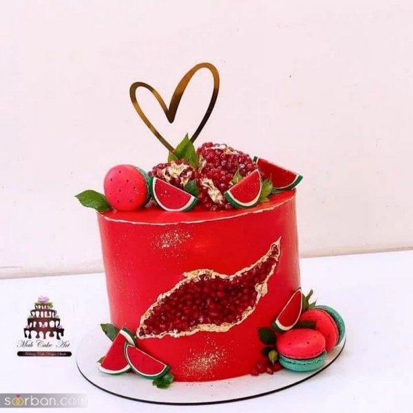  عکس کیک یلدایی پسرانه